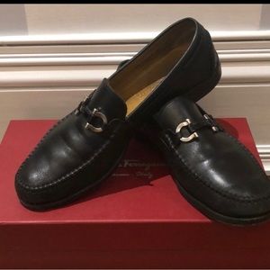 Men’s Black Ferragamo Loafers